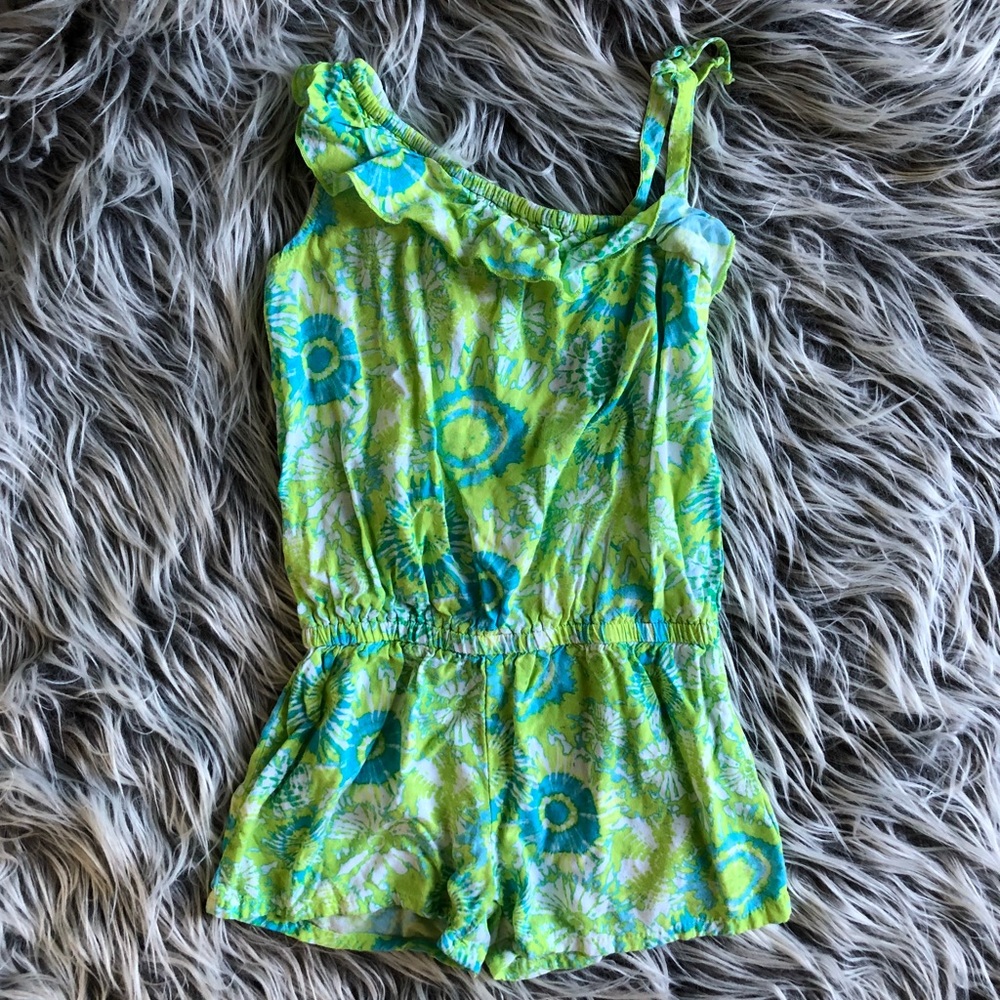 Faded Glory 4-5T Girls Tie Dye Romper